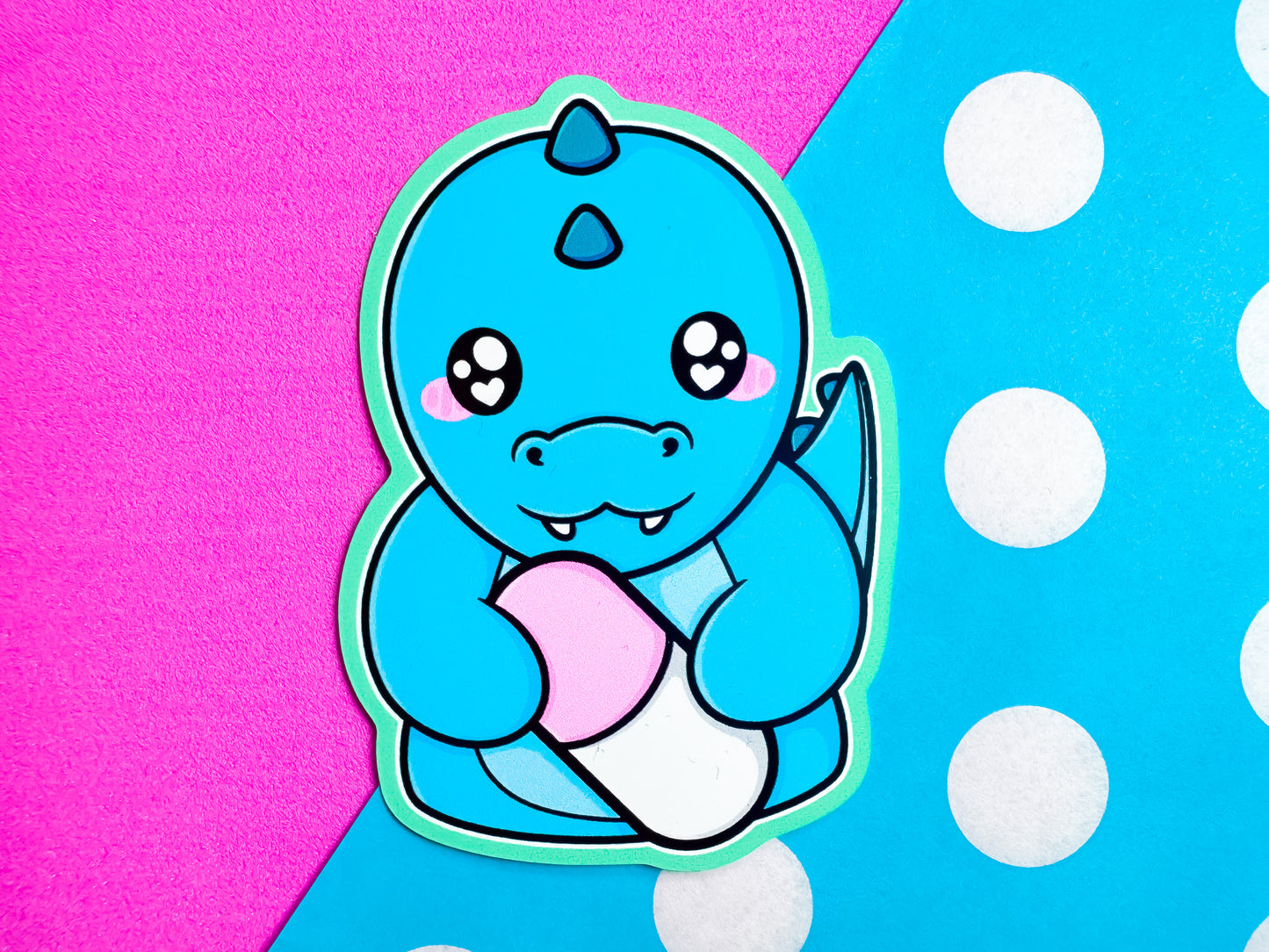 Dinosaur Pill Sticker