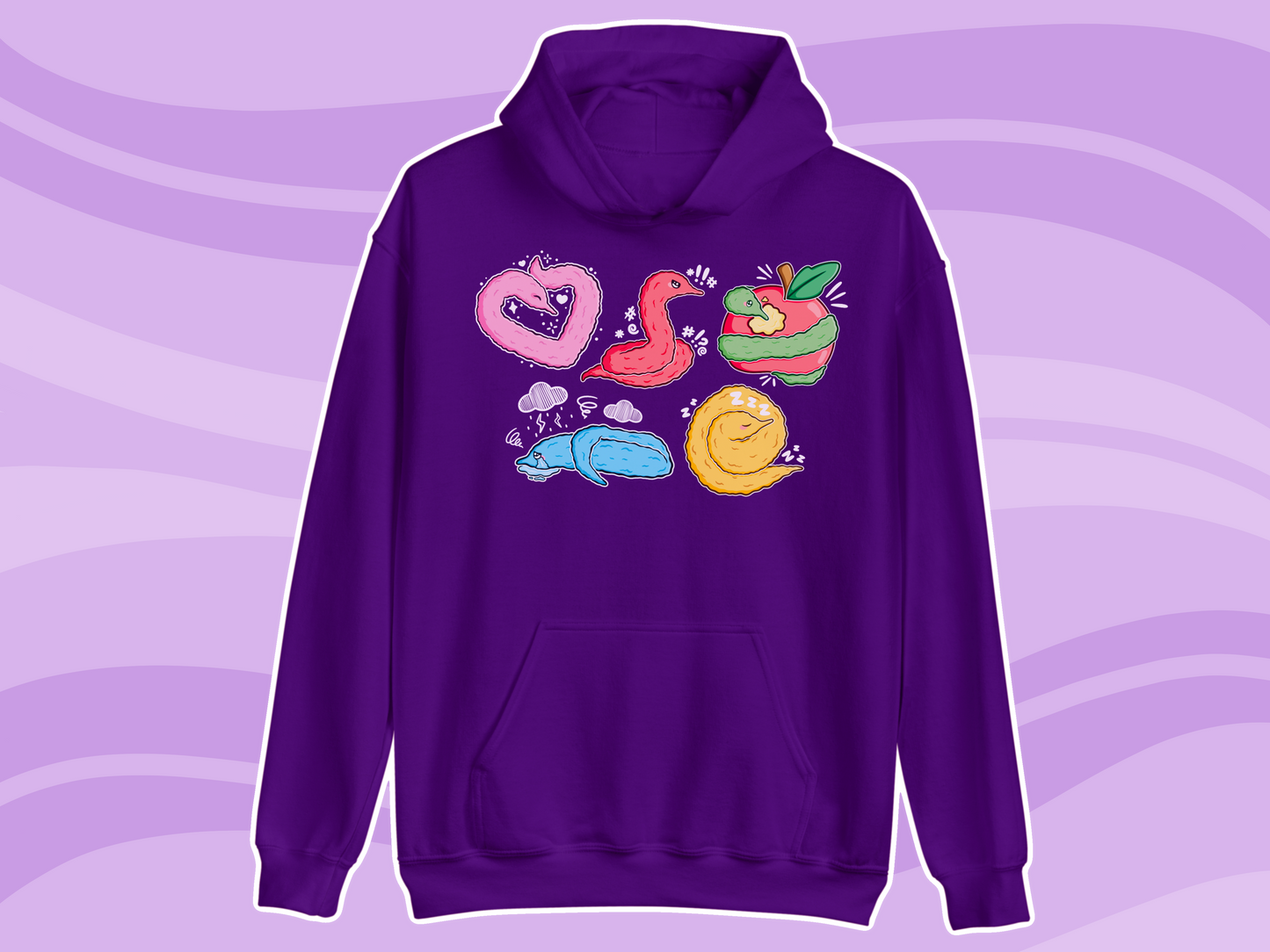 Worm On A String Communication Hoodie - Adult