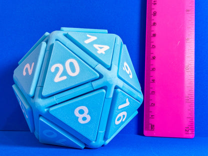 Giant D20 Dice Button Fidget Clicker