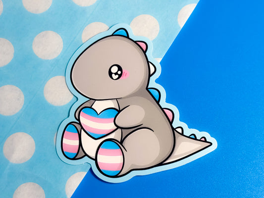 Inclusive Pride Dino Sticker