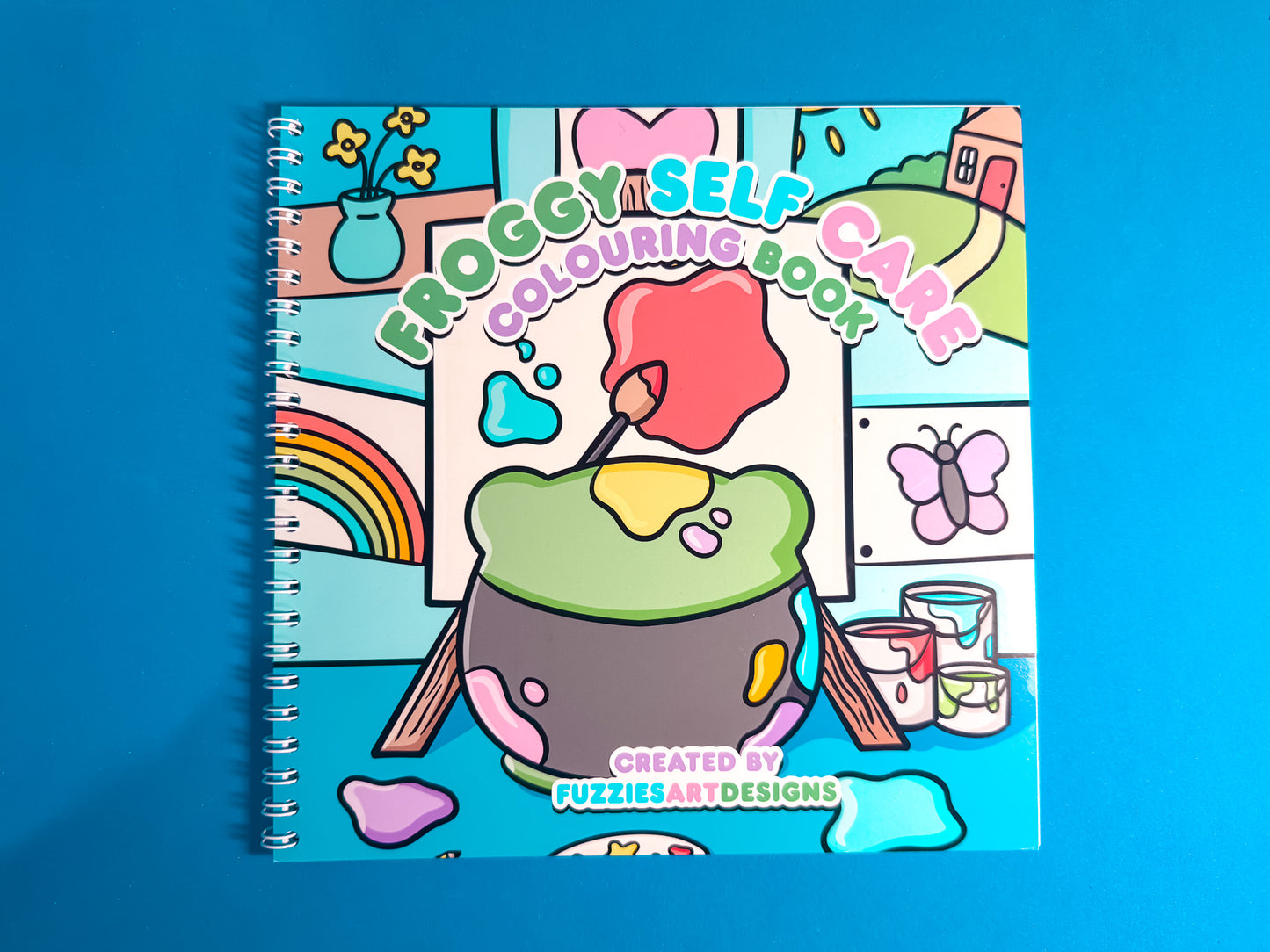 Self Care Frogs Colouring Book