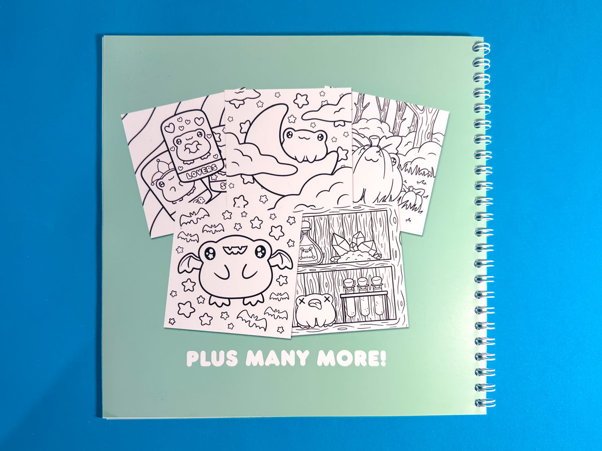 Spooky Frogs Colouring Book