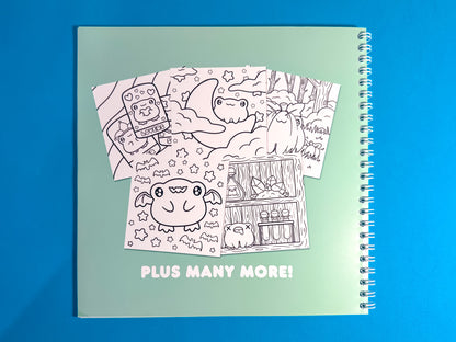 Spooky Frogs Colouring Book