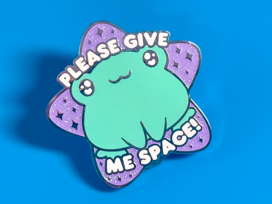 Please Give Me Space Frog Hard Enamel Pin