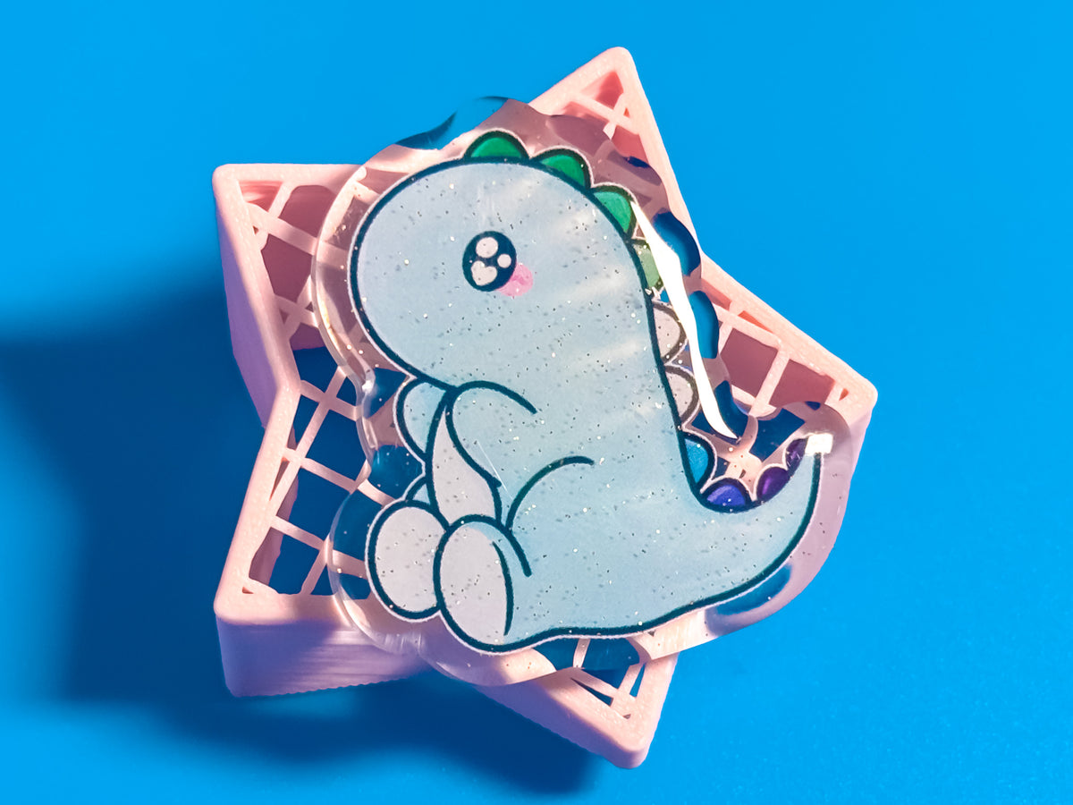 MLM Pride Dino Acrylic Pin