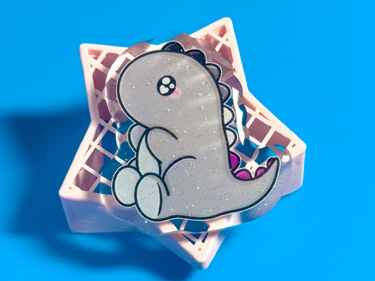 Asexual Pride Dino Acrylic Pin