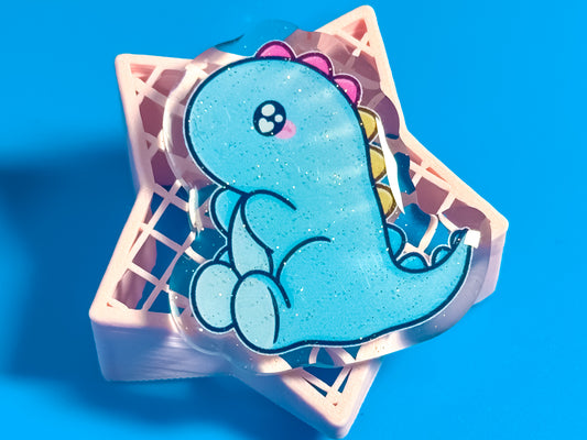 Pansexual Pride Dino Acrylic Pin