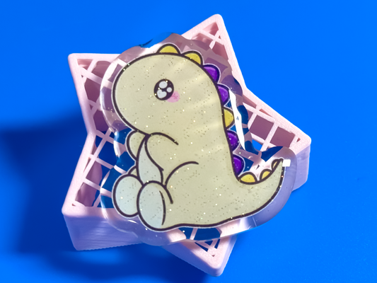 Intersex Pride Dino Acrylic Pin