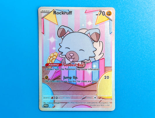 Shiny Rockruff Fanmade Card