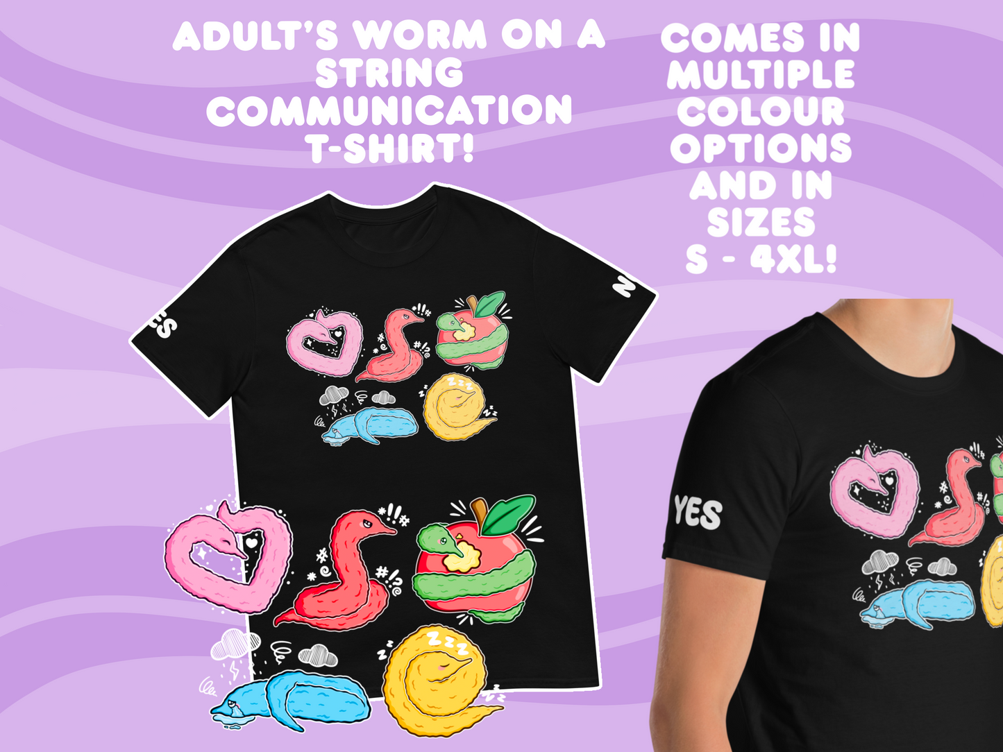 Worm On A String Communication T-Shirt - Adult