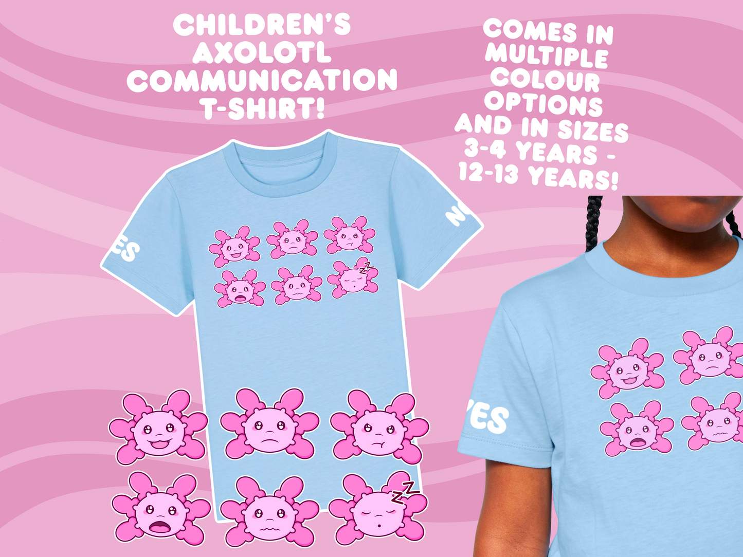 Axolotl Communication T-Shirt - Children's