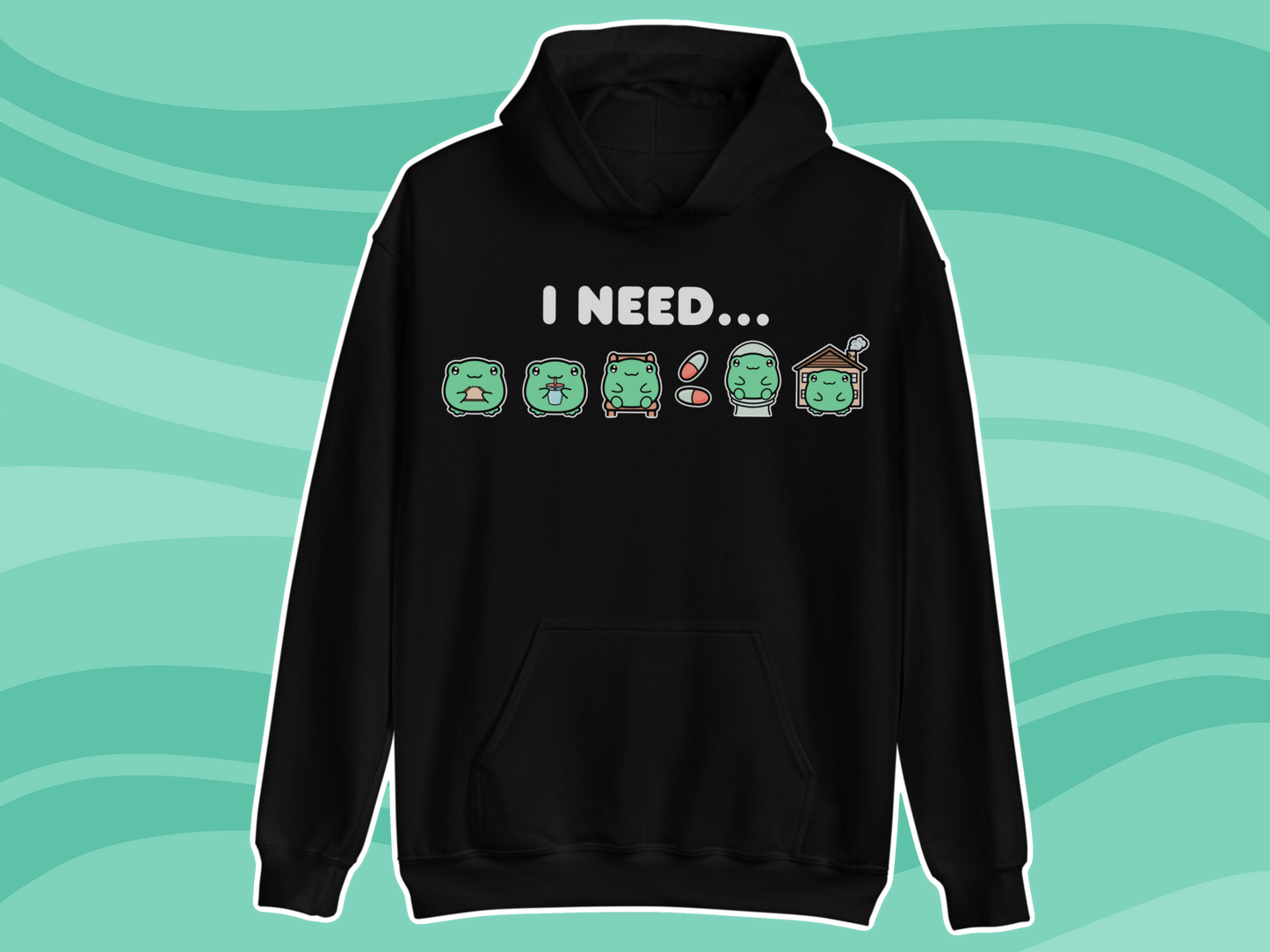 Frog Needs Communication Hoodie - Adult