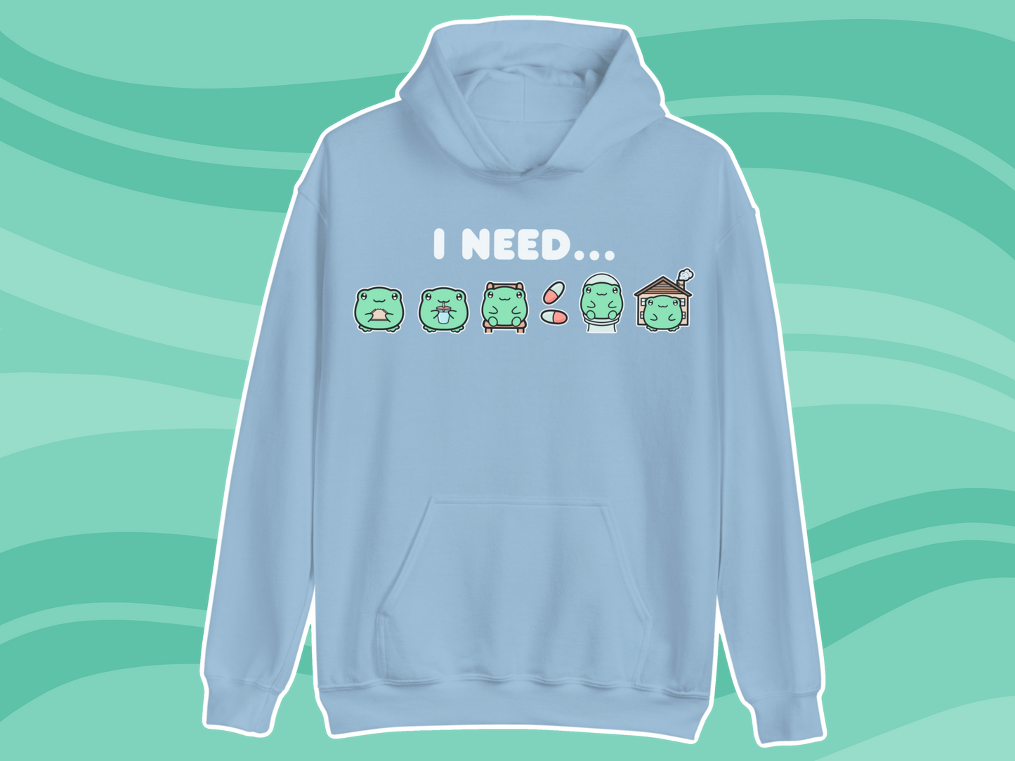 Frog Needs Communication Hoodie - Adult