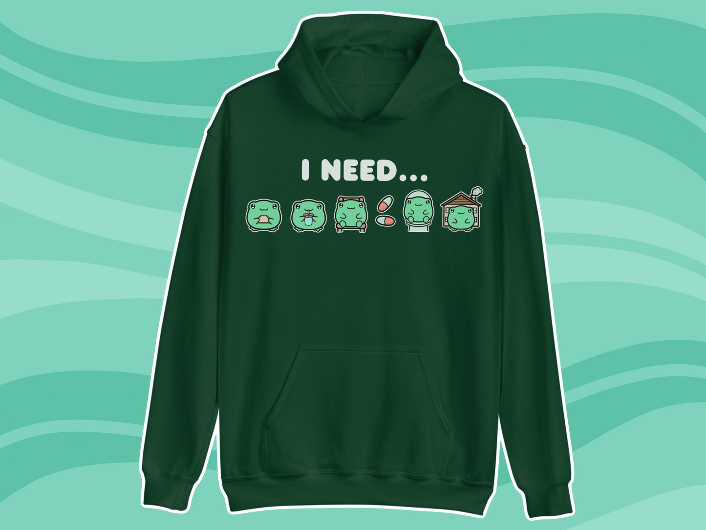 Frog Needs Communication Hoodie - Adult