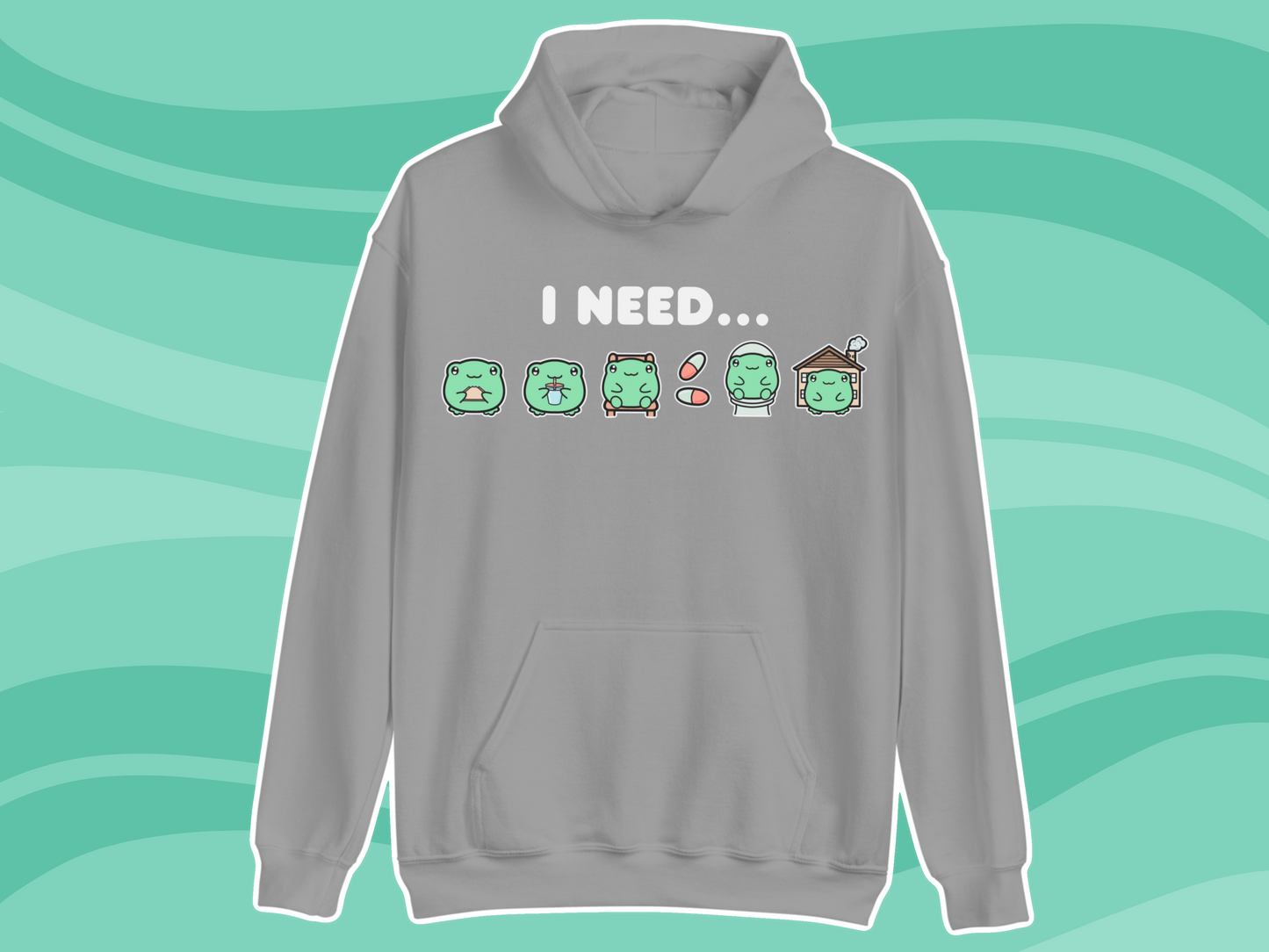 Frog Needs Communication Hoodie - Adult