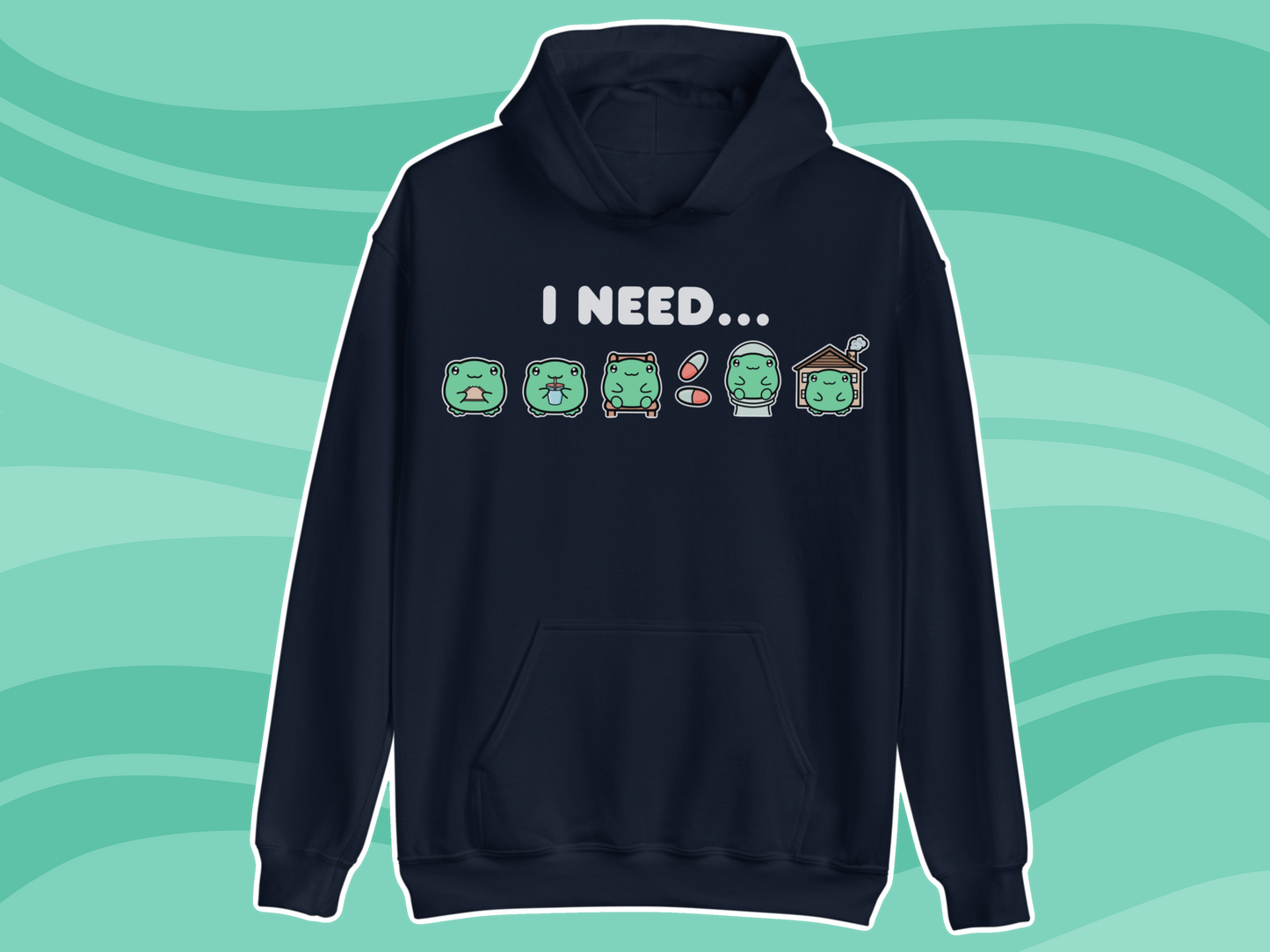Frog Needs Communication Hoodie - Adult