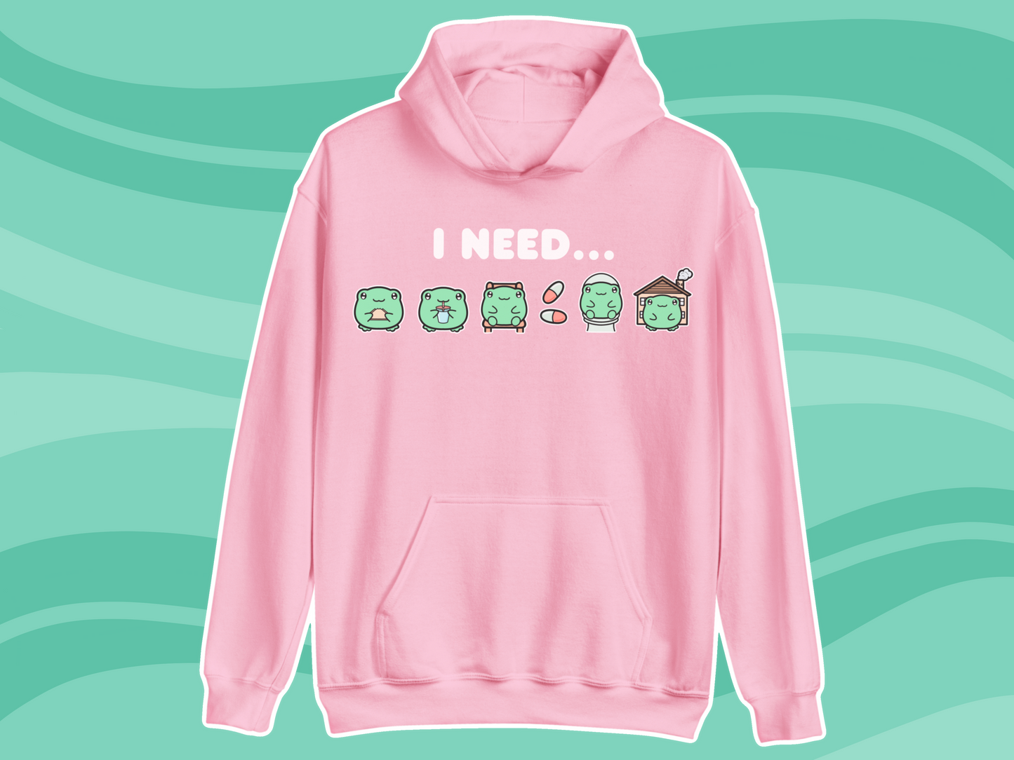 Frog Needs Communication Hoodie - Adult
