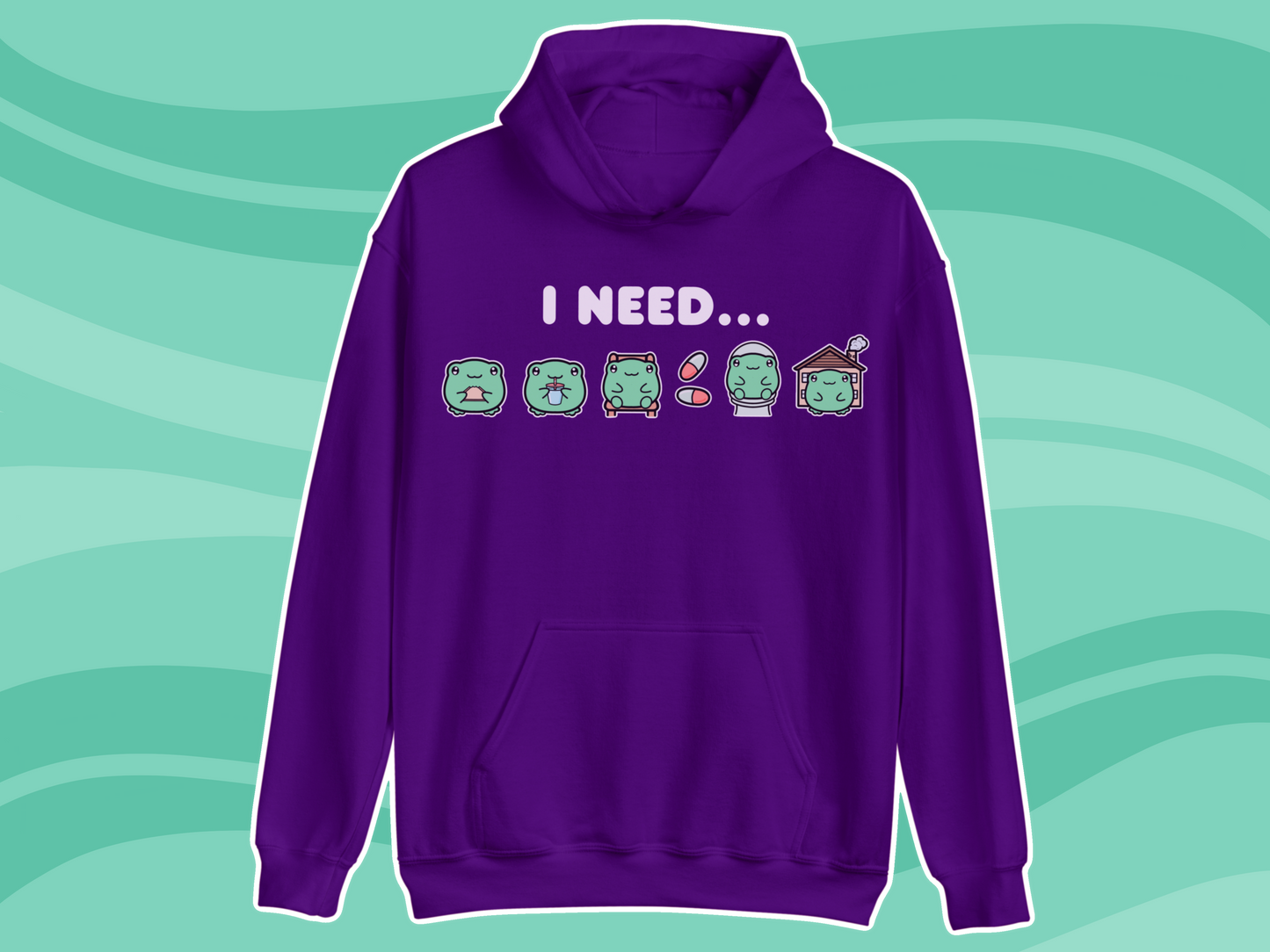 Frog Needs Communication Hoodie - Adult