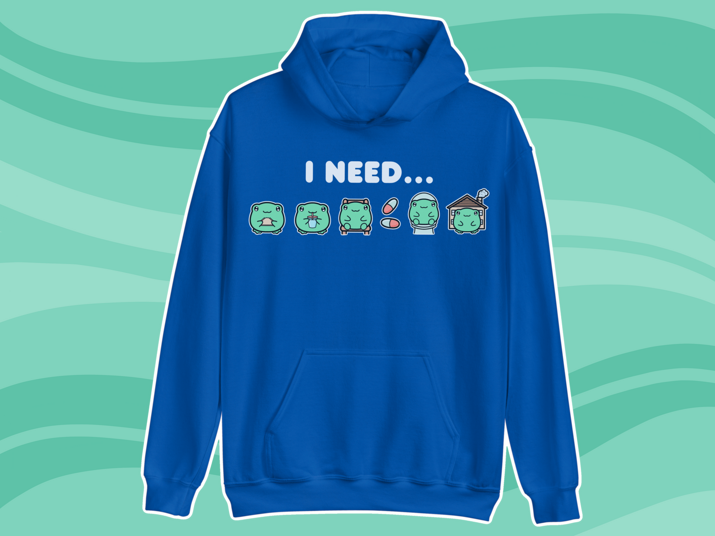Frog Needs Communication Hoodie - Adult