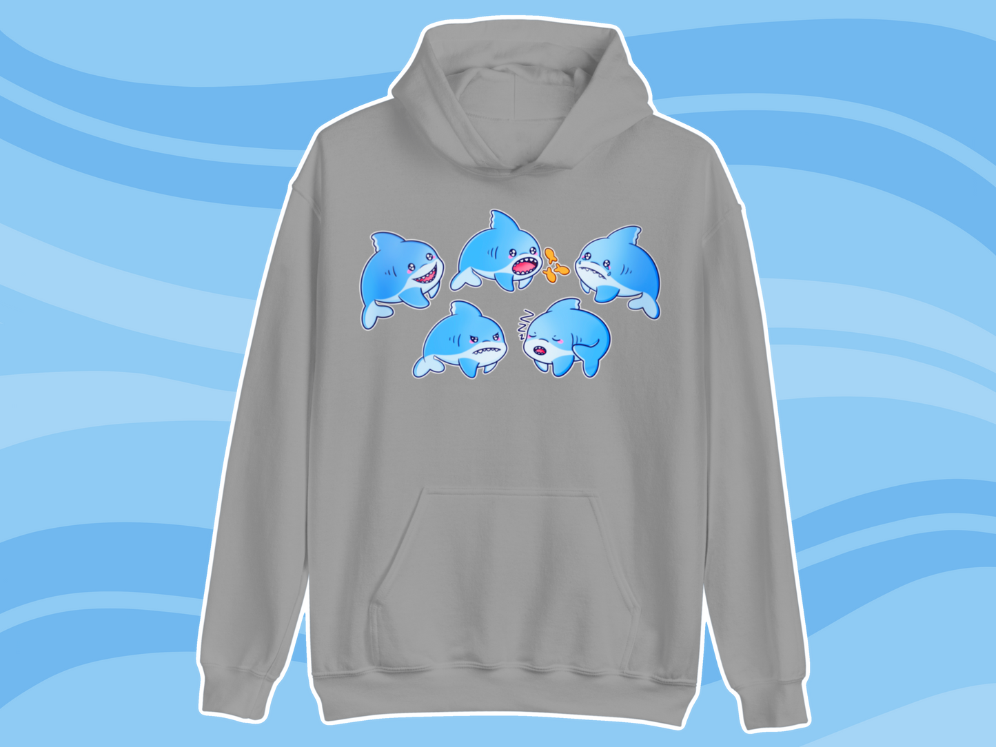 Shark Communication Hoodie - Adult