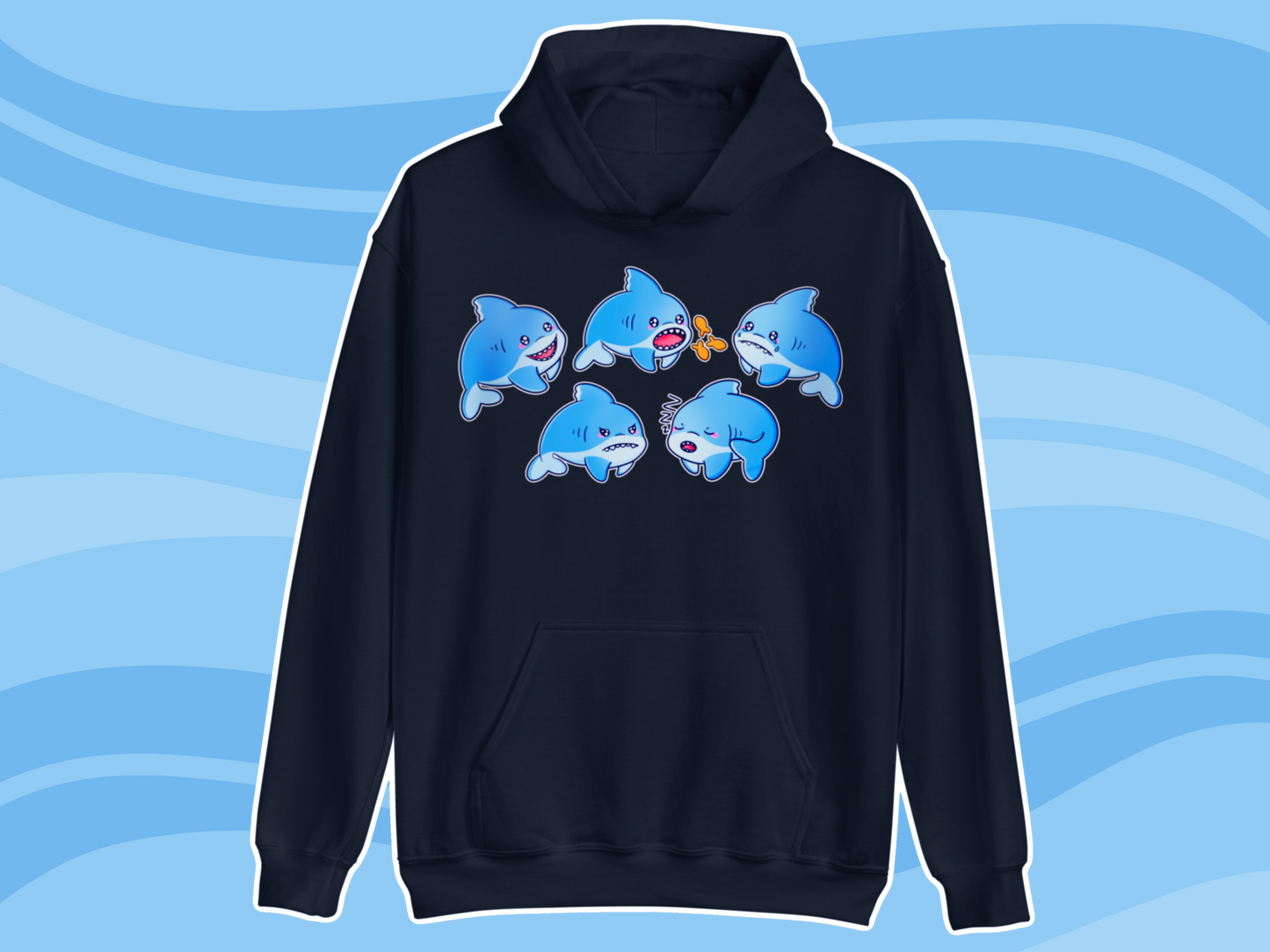 Shark Communication Hoodie - Adult