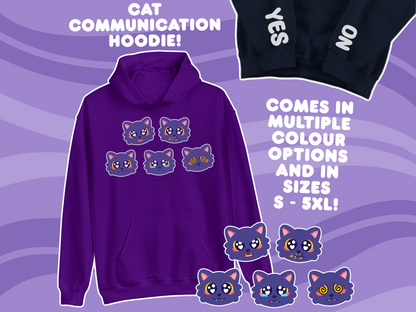 Cat Communication Hoodie - Adult