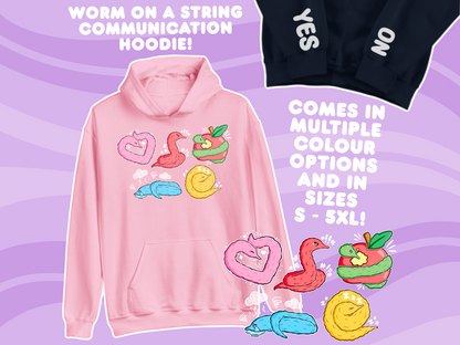 Worm On A String Communication Hoodie - Adult