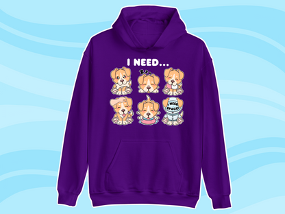 Puppy Needs Communication Hoodie - Adult