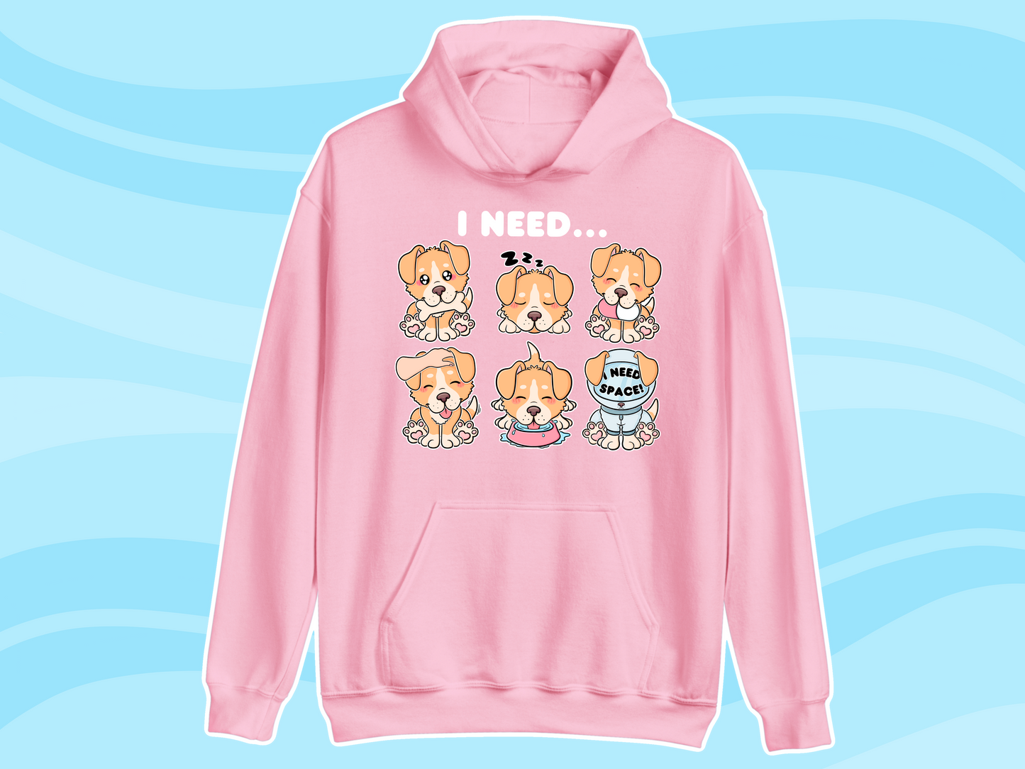 Puppy Needs Communication Hoodie - Adult
