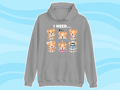 Puppy Needs Communication Hoodie - Adult