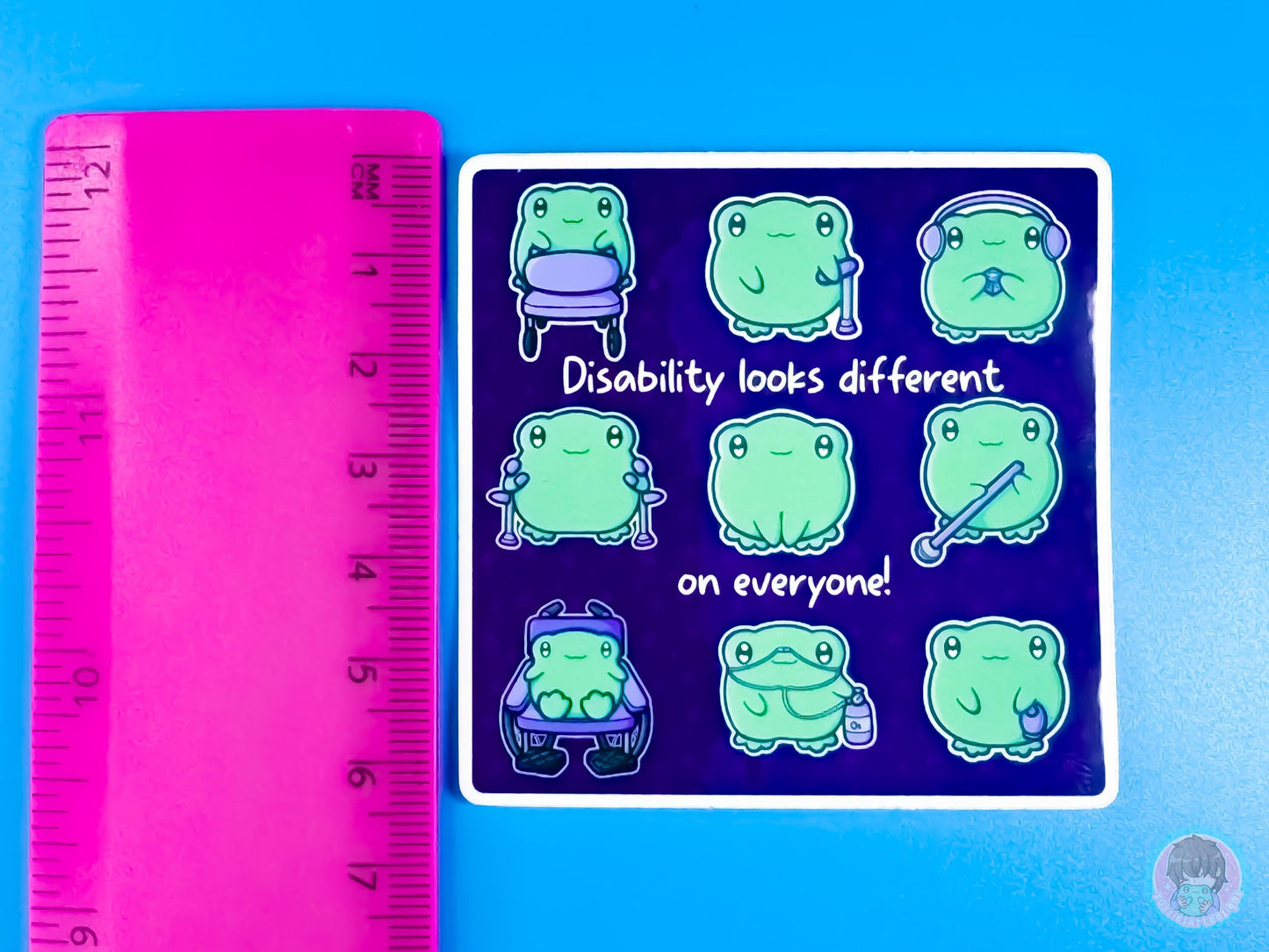 Disabilities Look Different On Everyone Frog Sticker