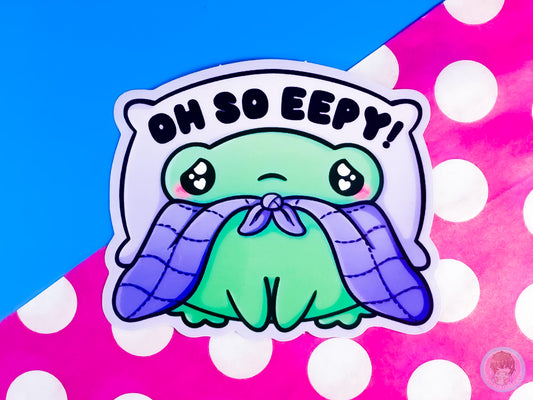 Oh So Eepy Frog Sticker