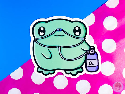 Oxygen Frog Sticker