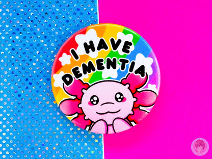 Dementia Pin Button Badge