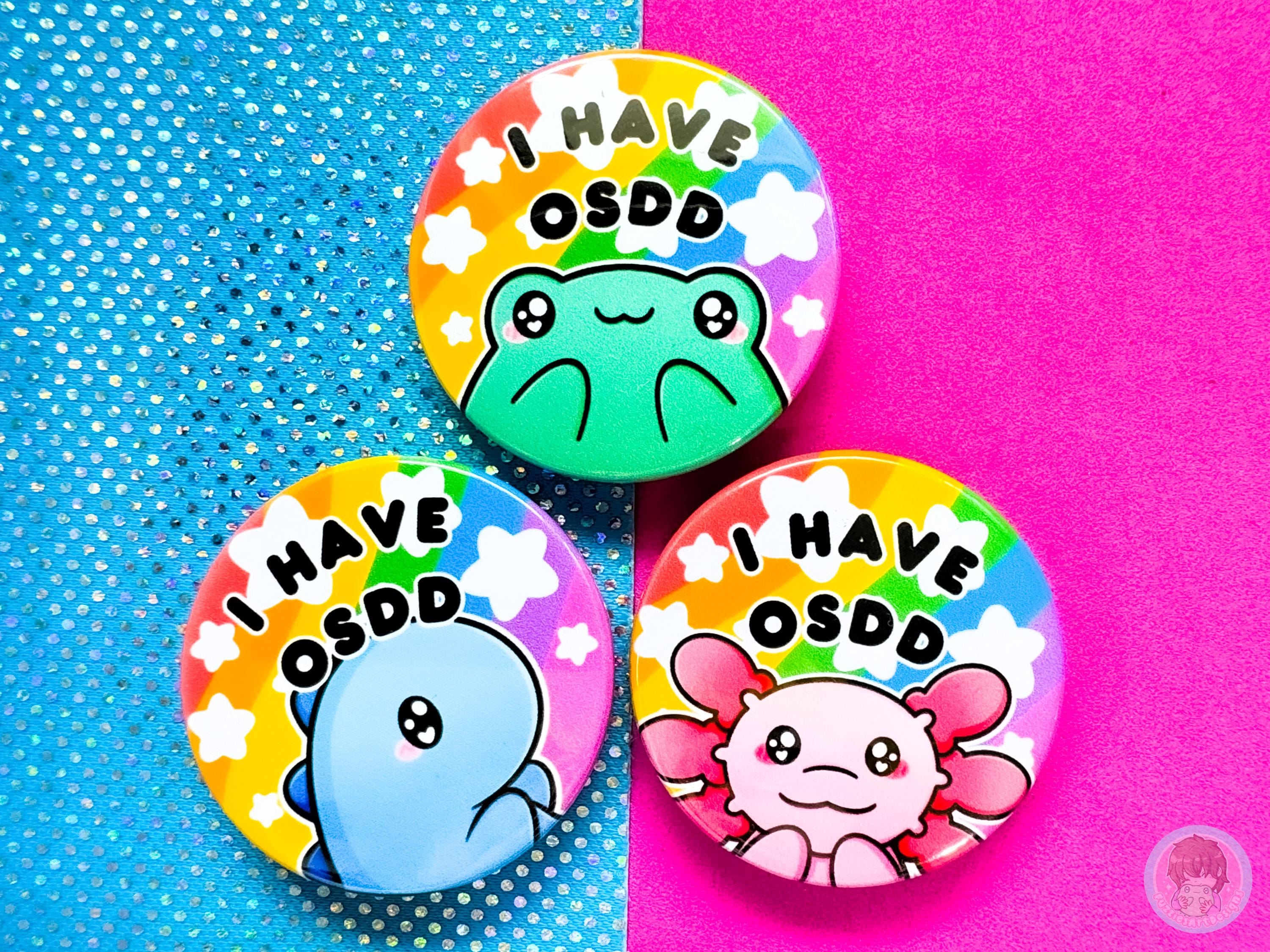OSDD Pin Button Badge – Fizzy Fuzzies