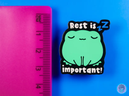 Rest Is Important Enamel Pin