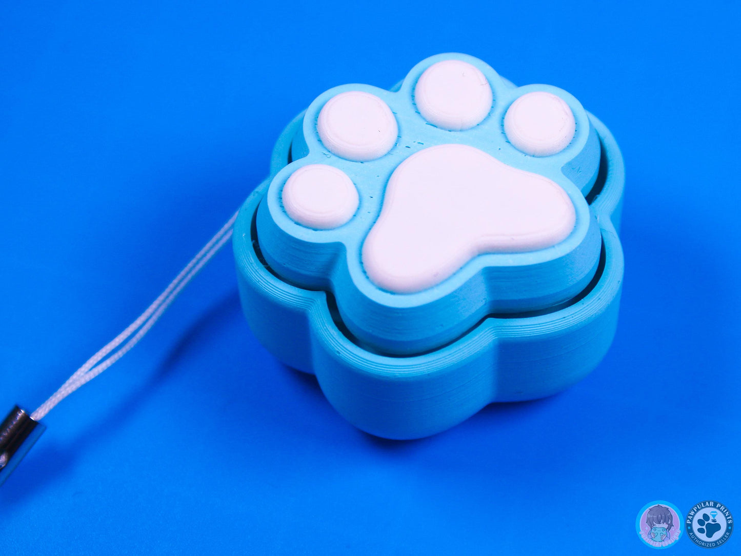 Mini Paw Print Button Fidget