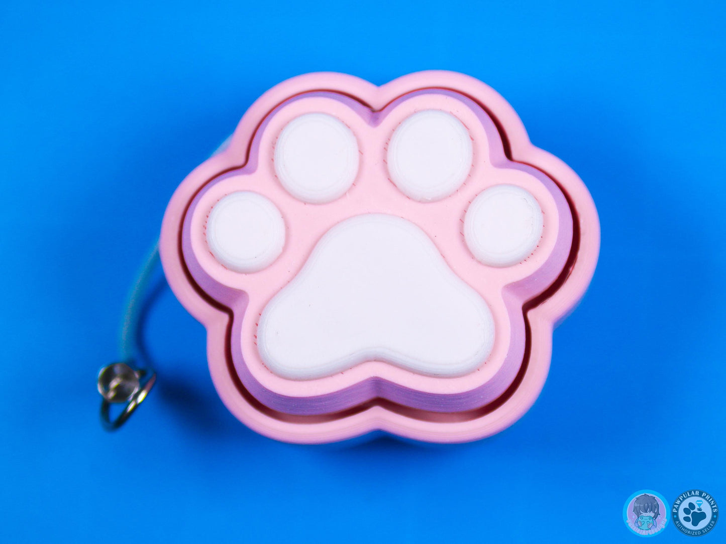 Mini Paw Print Button Fidget