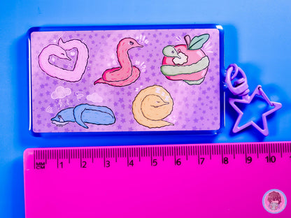 Worm On A String Emotion Communication Keyring