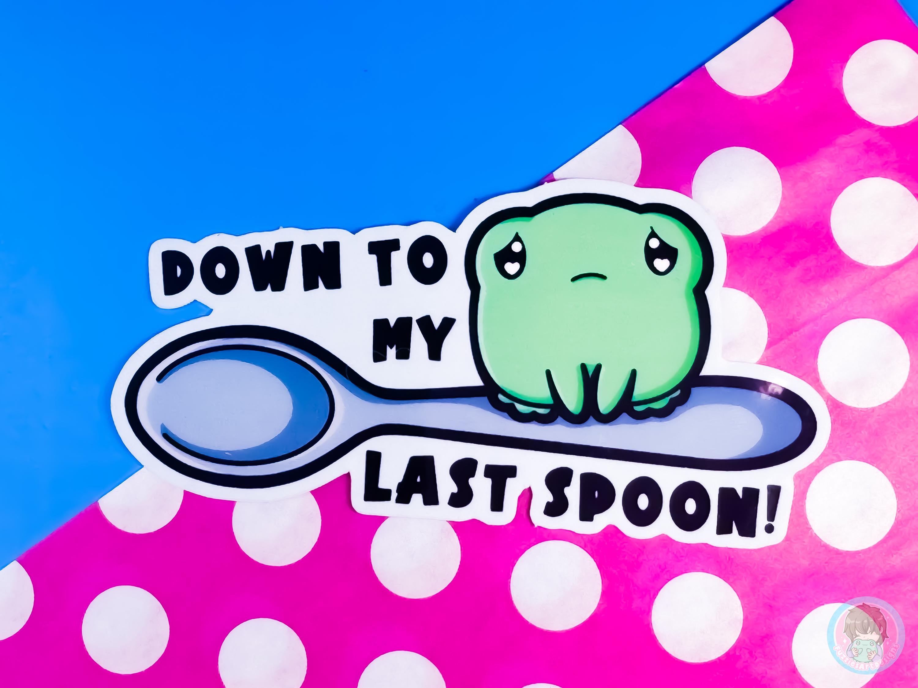 Last Spoon Frog Sticker – Fizzy Fuzzies