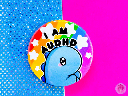 AuDHD Pin Button Badge