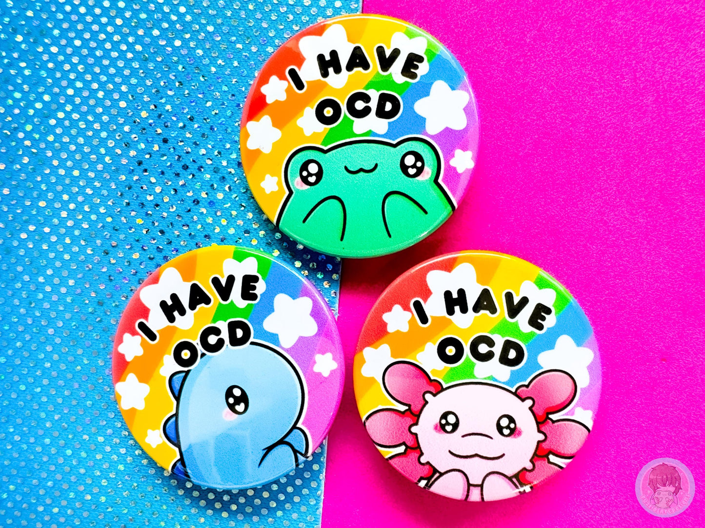 OCD Pin Button Badge