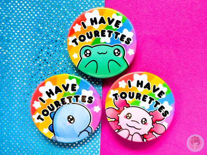 Tourettes Pin Button Badge