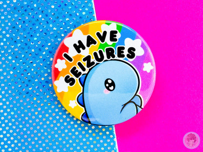 Seizures Pin Button Badge