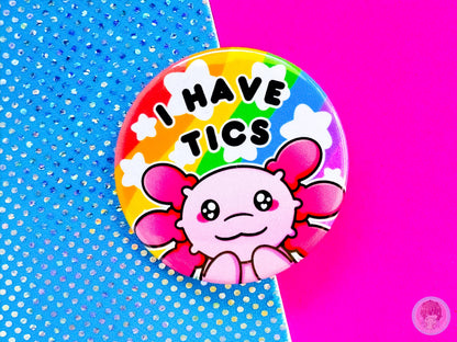 Tics Pin Button Badge