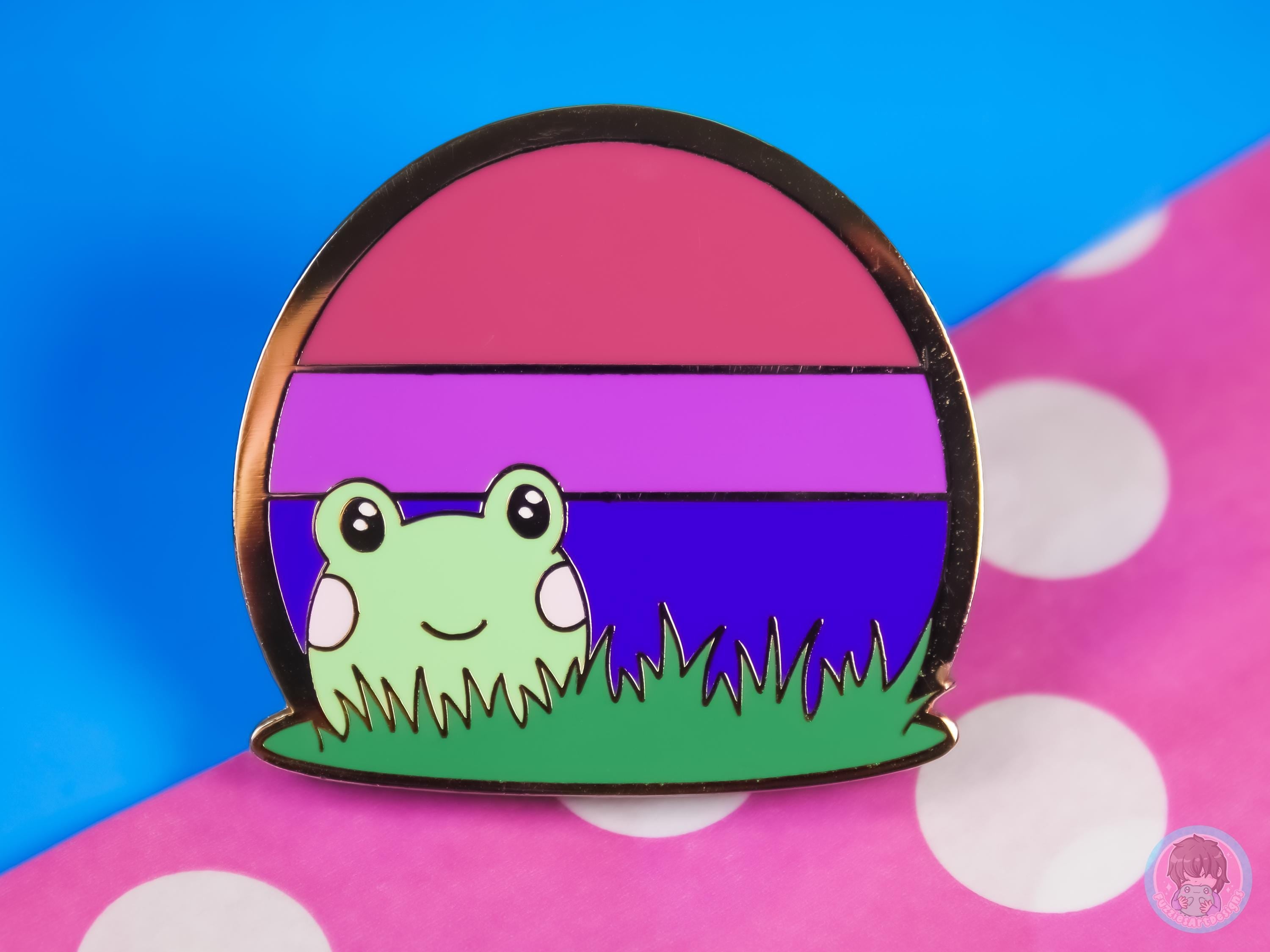 Bisexual Pride Frog – Fizzy Fuzzies