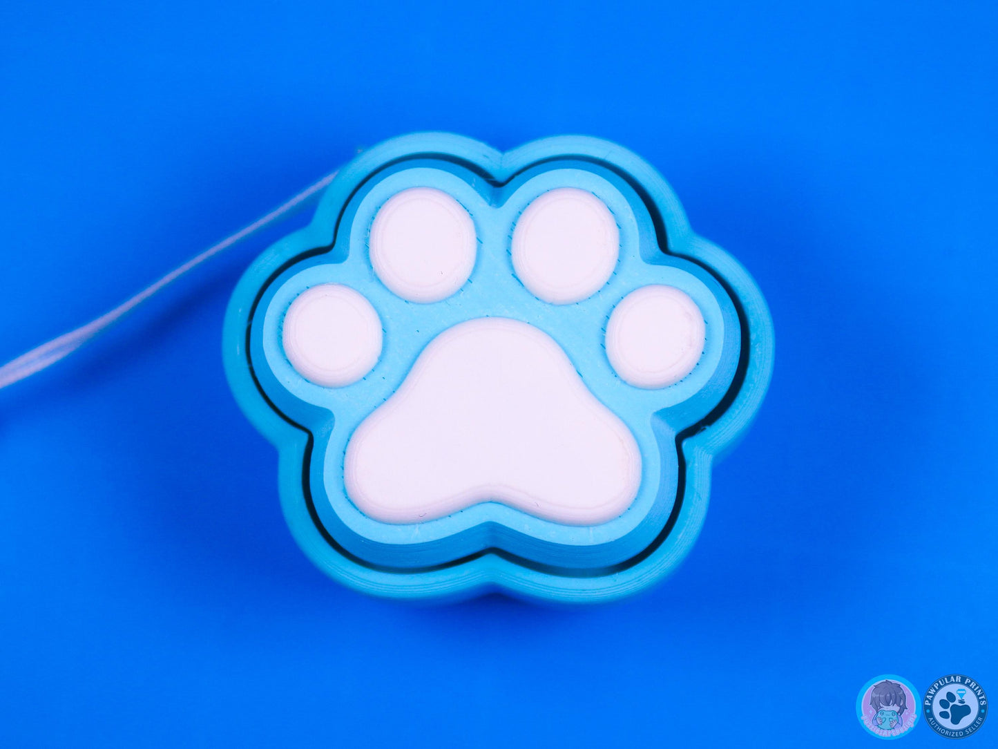 Mini Paw Print Button Fidget