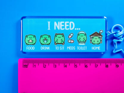 My Needs Frog Communication Keyring