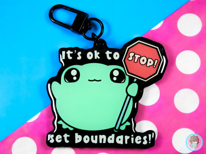 It's Ok To Set Boundaries Acrylic Keyring