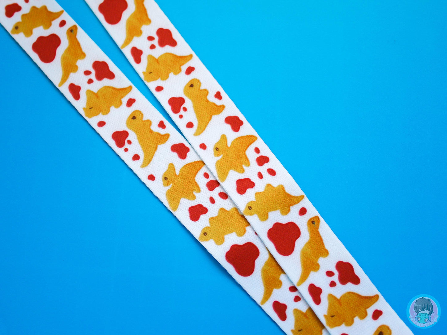 Dino Nugget Emotions Lanyard